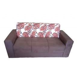 SILLON IMPERIA 3 LUGARES MARRON CON FLORES 2022
