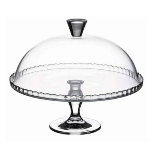 PLATO TORTA C/CUPULA Y PIE 32.2CM MACARON