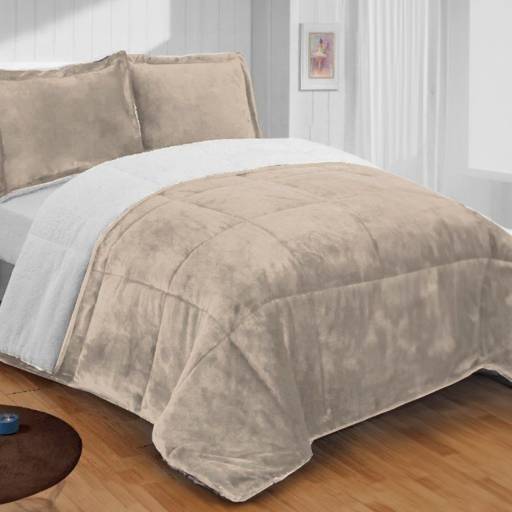ACOLCHADO SILK CORDERITO 2 PLAZAS SOMMIER