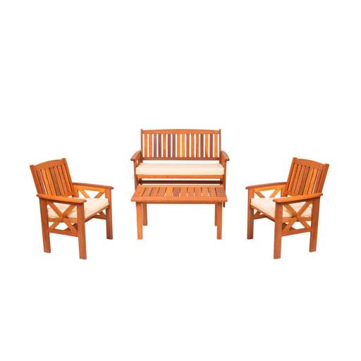 SET LIVING JARDIN MIAMI (1+2+1) NATURAL 239794