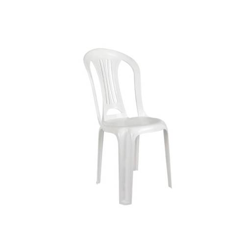 SILLA PVC BLANCA S/POZA BRAZOS ENVAPAR SQ01
