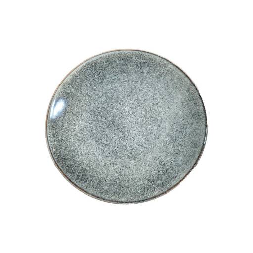 PLATO DE CERAMICA LLANO CHICO JASPEADO