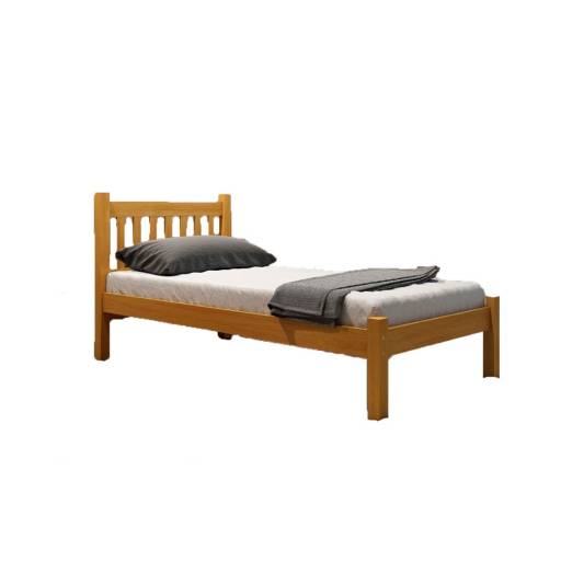 CAMA DE MADERA 1 PLAZA 3'0 90X190 TOTA C035 MIEL