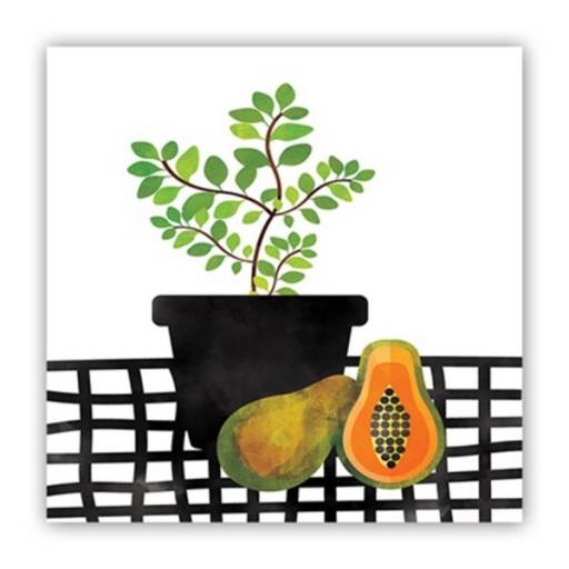 CUADRO DECORATIVO EN CANVAS NARANJA LIMON PALTA