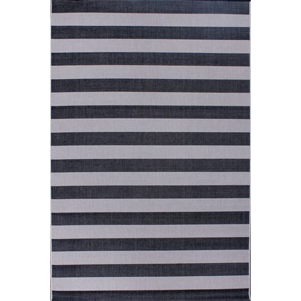 Alfombra Cottage Rayas Blanco Negro 60 X 180 Muebles Deco Alfombras Textil