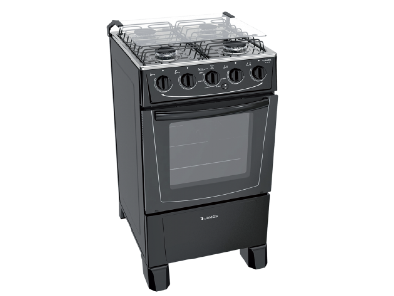 COCINA A GAS JAMES C 105 B - NEGRA