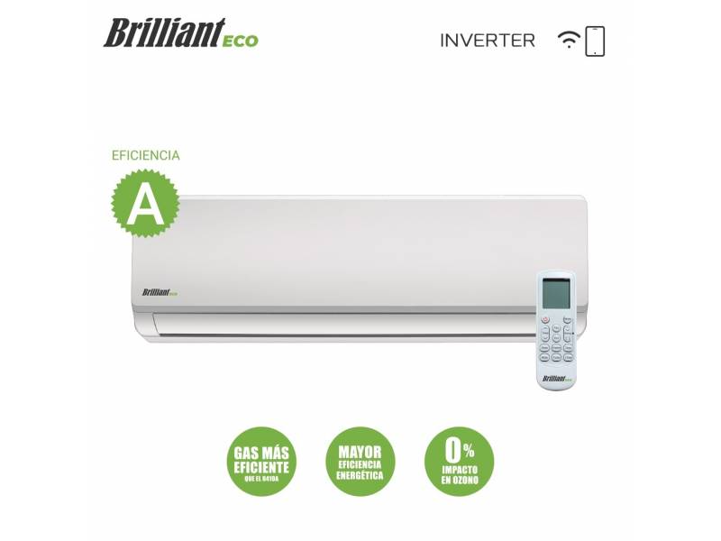 AIRE ACONDICIONADO BRILLIANT 18000 BTU INVERTER BRET18INV