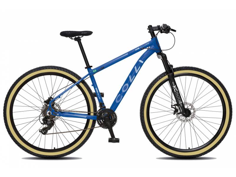 BICICLETA COLLI ALLURE R. 29 TM- AZUL METALICO C/ BEGE