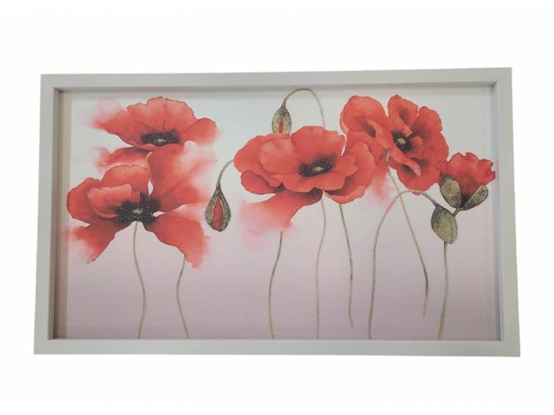 CUADRO DECORATIVO FLORES/HOJAS 60X90 M-120