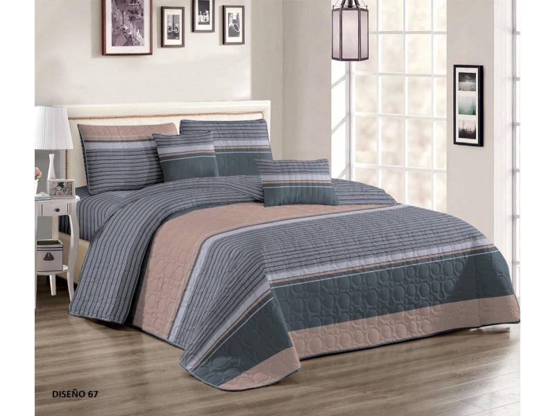 CUBRECAMA LA AURORA 2 PLAZAS KING SIZE C/FUNDONES