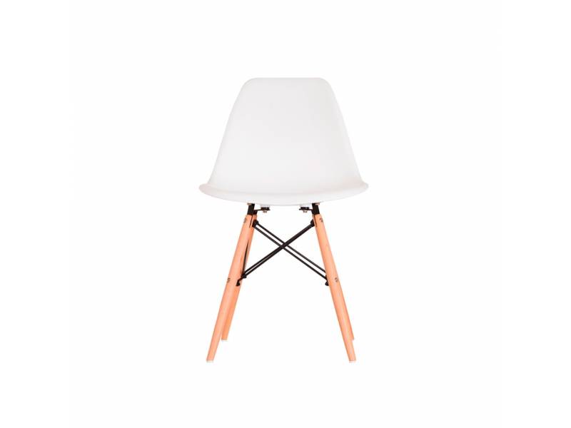 SILLA EAMES GORLERO BLANCO - NEGRO