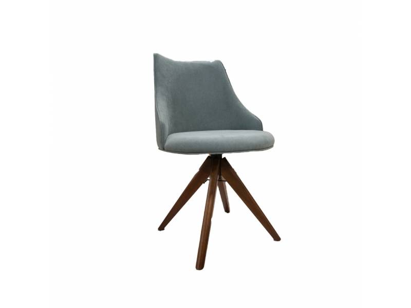 SILLA LUCI GIRATORIA CON PATAS DE MADERA / COLOR VERDE 2127