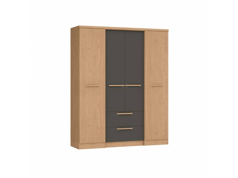 ROPERO ASPEN 4 PTAS AVELLANA GRIS 3262