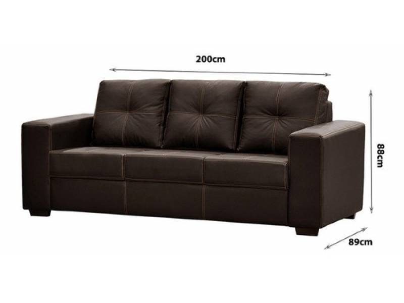 SILLON SAN DIEGO 3 L CUERINA 848154 - 3065 CACAO